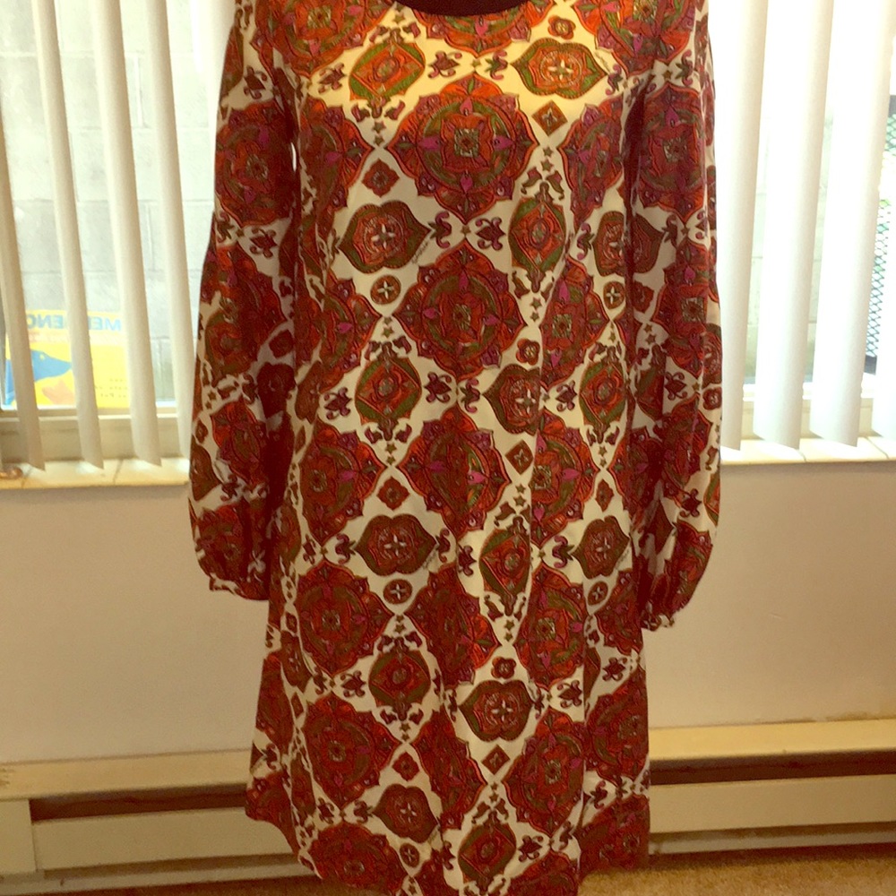 Printed silky dress